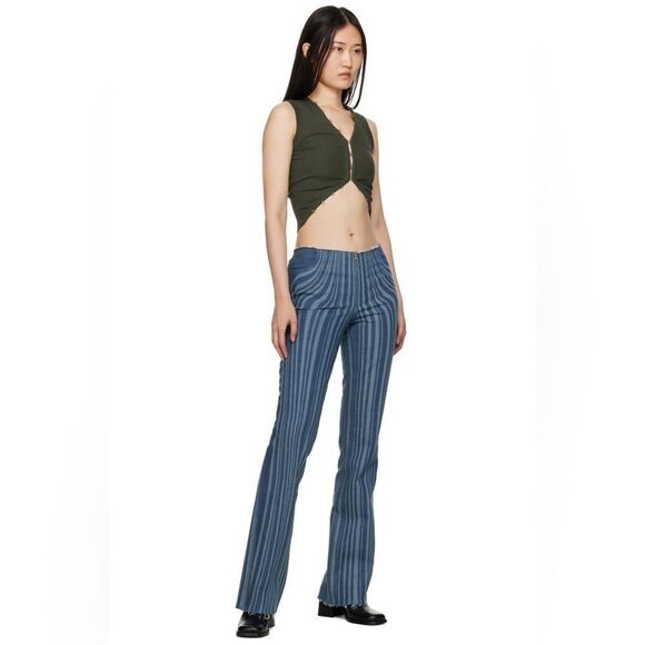 ANNE ISABELLA Blue Striped Jeans - Picture 1 of 9